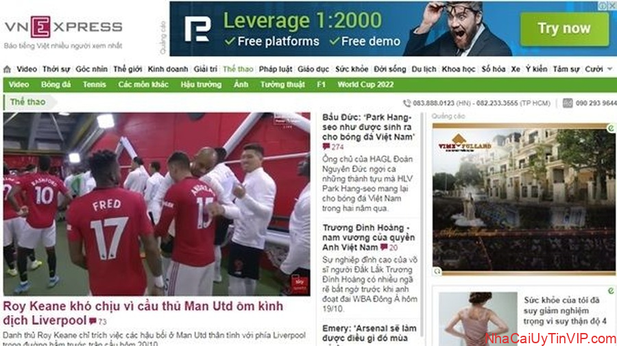 Thethao.vnexpress.net - Tin thể thao 24h, lịch thi đấu, video clip