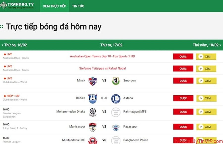 Trandau.tv - Kênh trực tuyến bóng đá hàng đầu Việt Nam